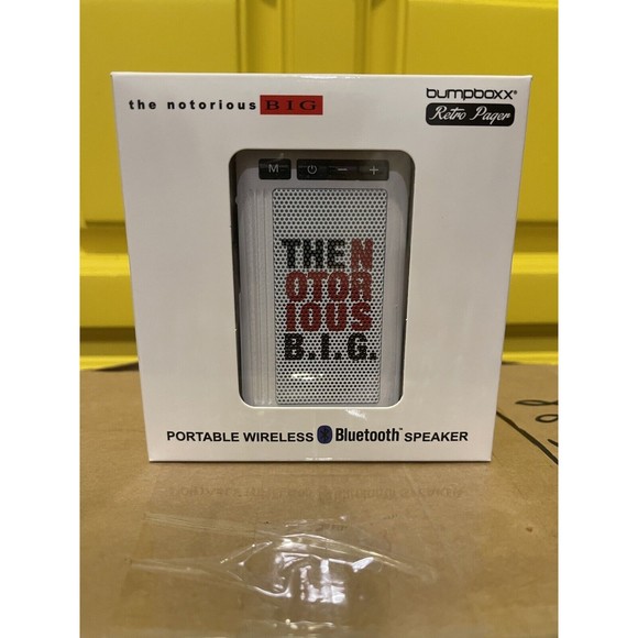 NEW The Notoriuous BIG Bumpboxx Portable Wireless Bluetooth Speaker RETRO PAGER - Picture 1 of 4